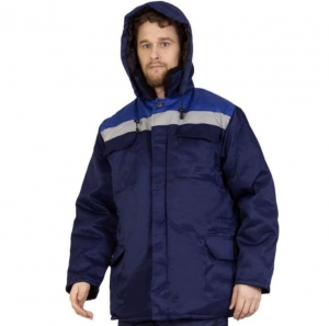 Куртка утепленная БРИГАДИР размер 48-50, рост 170-176, цвет синий купить в Санкт-Петербурге