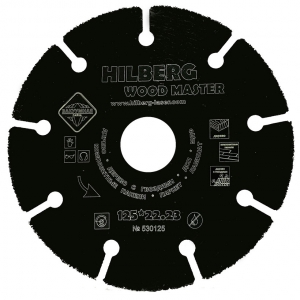 Диск по дереву 125х22 сегм. Hilberg Super Wood купить в Санкт-Петербурге