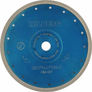 Диск алмазный 250х25,4 турбо HILBERG X-TYPE/керамогранит/ купить в Санкт-Петербурге