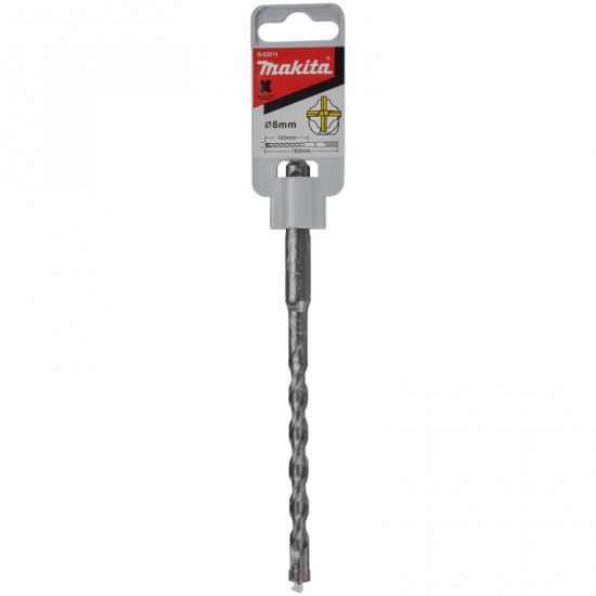 Бур 8 х 160 х 100 мм MAKITA 4Cutter тв.сплав.головка с 4-мя кромками/B ...
