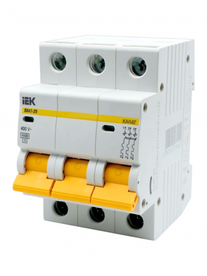 Автоматический выключатель 3п 50А ИЭК 4,5кА купить в Санкт-Петербурге ...
