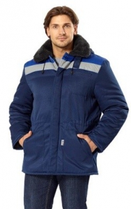 Куртка утепленная БРИГАДА, размер 44-46, рост 170-176, цвет синий купить в Санкт-Петербурге