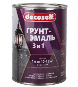 Грунт-эмаль 3 в 1 серый глянец  купить в Санкт-Петербурге