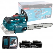 Пила цепная аккумуляторная MAKITA DUC356RT2 (BL-Motor,36В/2х18В/5.0Ач/LXT,цепь35см,DC18RC+2хBL1850B)