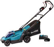 Газонокосилка аккумуляторная MAKITA DLM330RT (18В/5.0Ач/LXT+DC18RC,до450кв.м) **