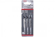 Пилки для лобзика BOSCH T101B /2.608.630.030/ 5шт. (74мм, HCS, дерево3-30мм, ДСП, ДВП) чист.рез