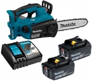 Пила цепная аккумуляторная MAKITA DUC302RF2 (36В/2х18В/3.0Ач/LXT,шина30см,шаг3/8",паз1.1мм)