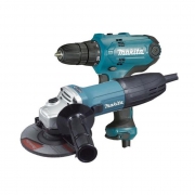 Дрель-шуруповерт MAKITA DF0300+УШМ MAKITA GA5030 (320Вт,10мм,52/21Нм,0-450/1500об/мин+720Вт,125мм)/DK0121