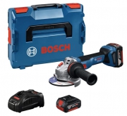 Машина углошлифовальная аккумуляторная BOSCH GWS 18V-11 S (BL-Motor,18В,2*5.0Ач/Li-Ion,125мм,кейс)/06019N4002