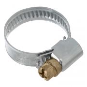 Хомут обжимной, червячный. сталь 16-27мм