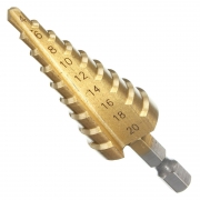 Сверло ступенчатое MAKITA 4-20 (HSS-TiN,4,6,8,10,12,14,16,18,20,хв1/4