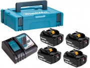 Набор MAKITA PSK MKP1RG184 (кейс-MAKPAC1+з/у-DC18RC+аккумуляторы-BL1860B-4шт)/198142-3