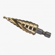 Сверло ступенчатое MAKITA 4-20 (HSS-TiN, 4, 6, 8, 10, 12, 14, 16, 18, 20, хвост.1/4