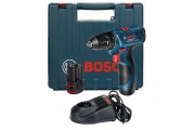 Аккумуляторная дрель-шуруповерт BOSCH GSR120-Li (12В,2*2.0Ач/Li-Ion,30/14Нм,кейс)/06019G8000