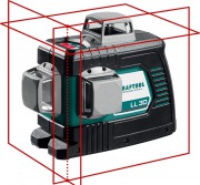 Нивелир лазерный KRAFTOOL LL 3D /34640/ (диапазон20/70м,точность&tilde;0.2мм/м,4хAA+USB) **