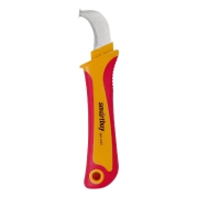 Нож для снятия изоляции с пяткой, 175 мм, нож электрика, Smartbuy Tools