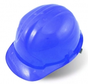 Каска строительная синяя (для водопроводчиков)