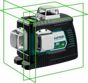 Нивелир лазерный KRAFTOOL LL 3D /34641/ (GreenBeam,диапазон20/70м,точность&tilde;0.2мм,4хAA+USB)