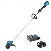 Аккумуляторный триммер MAKITA DUR192LRF (BL-Motor,18В,1*3.0Ач/Li-Ion+DC18RC,захват-300мм,M10x1.25LH,ADT,AFT, XP,D-ручка)