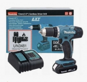 Аккумуляторная дрель-шуруповерт MAKITA DDF453SYX5 (18B,1*1.5Ач/LXT,42/27Нм,0-400/1300об/мин)