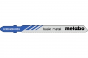 Пилки для лобзика METABO Т118G 5шт. (67мм,HSS,металл0.5-1.5мм)/623636000