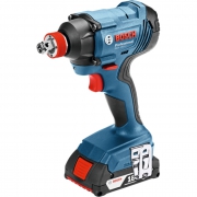 Фото Гайковерт ударный аккумуляторный BOSCH GDX 180-Li (18В,2*2Ач,1/2"(1/4''),180Нм,2800об/мин,кейс)/0.601.9G5.223