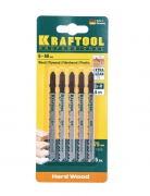 Пилки для лобзика KRAFTOOL Т101D 5шт. (74мм,HCS,дерево3-30мм,ДСП,ДВП)/159511-4-S5