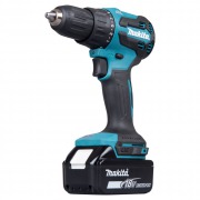 Аккумуляторная ударная дрель-шуруповерт MAKITA DHP490SF1J (BL-Motor,18B,1*3.0Ач/Li-Ion,50/27Нм,кейс)