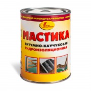 Мастика каучуковая битумная, банка 1 л