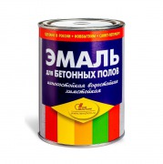 Краска эмаль для бетонных полов, СЕРАЯ, банка 1 л