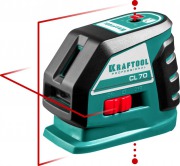 Нивелир лазерный KRAFTOOL CL-70 (20/70м,&plusmn;0,2мм/м,гориз+верт,отвес,1/4