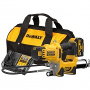 Пистолет для смазки аккумуляторный DeWALT DCGG581P1G (18В/1*5.0Ач/XR,690бар,400мл,255г/мин,сумка)