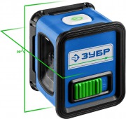 Нивелир лазерный ЗУБР КРЕСТ /34900/ (GreenBeam,15м,точность&tilde;0.3мм/м,2хАА)
