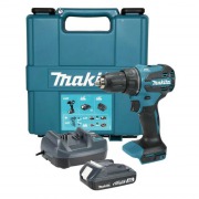 Аккумуляторная дрель-шуруповерт MAKITA DDF490WV (BL-Motor,18B,1*2.0Ач/LXT Basic,50/27Нм,кейс)
