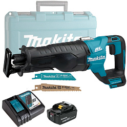 Пила сабельная аккумуляторная MAKITA DJR187RT (BL-Motor,18В,1*5.0Ач/LXT,кейс)