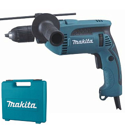 Дрель MAKITA HP1641FK (680Вт,удар,бзп,реверс,0-2800об/мин,свет,кейс)