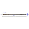 Метчик гаечный М 4х0,7 осн. 6H HSS NGMf F-R (F1-151001-0040): миниатюра фото 2