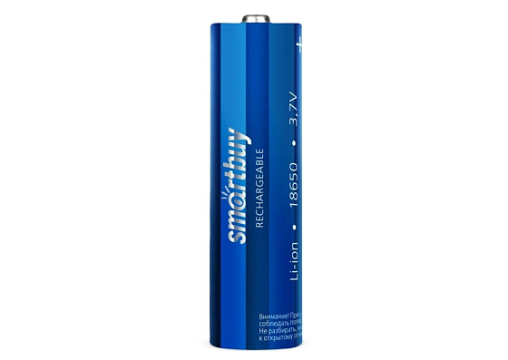 Элемент питания аккумуляторный Smartbuy LI18650-2200 mAh (10/100) (SBBR-18650-1B2200): фото 1