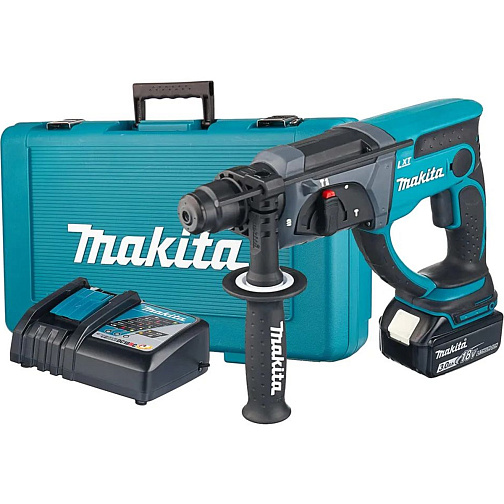Перфоратор аккумуляторный MAKITA DHR202RF (18В,1*3.0А/LXT,SDS-Plus,1.9Дж,3режима,кейс): фото 1