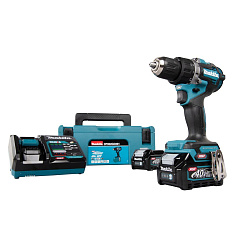 Аккумуляторная дрель-шуруповерт MAKITA DF002GD201 (BL-Motor,40B,2х2.5Ач/XGT,65Нм,кейс) **