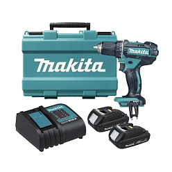 Аккумуляторная дрель-шуруповерт MAKITA DDF485SYE (BL-Motor,18B,2*1.5Ач/LXT,50/25Нм,кейс)