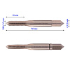 Метчик маш/руч М 6х1,0 осн. (к-т 2шт) 6H HSS DIN-352/2 H-Tools (230060TXHT-2): миниатюра фото 2