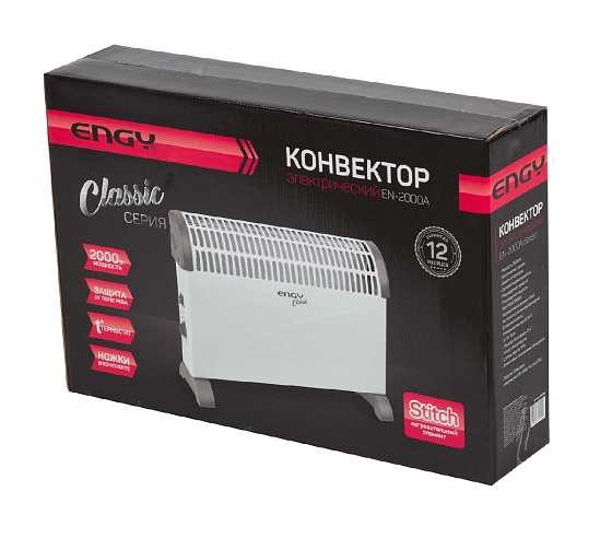 Конвектор электрический ENGY EN-2000A classic 520х340х100 мм: фото 4