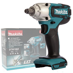 Гайковерт ударный аккумуляторный MAKITA DTW190Z (18В/LXT,1/2",190Нм,без акк.и з/у)