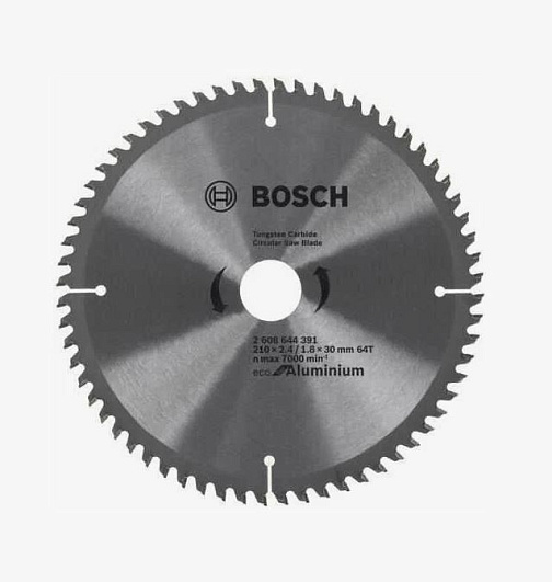 Диск пильный по алюминию 210*30*64T BOSCH ECO Aluminium/2608644391: фото 1
