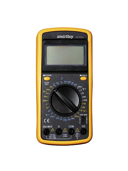 Мультиметр DT9201A, противоуд., многофункц., в компл: щупы, крона, Smartbuy tools SBT-DT9201A: фото 3