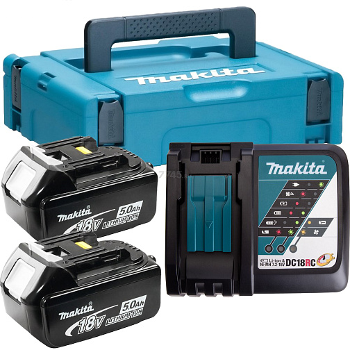 Набор MAKITA PSK MKP1RG182 (кейс-MAKPAC1+з/у-DC18RC+BL1860B-2шт)/198118-0 **: фото 1