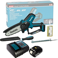 Пила цепная аккумуляторная MAKITA DUC150SF (BL-Motor,320Вт,18В/3.0Ач/LXT,шина15см) **