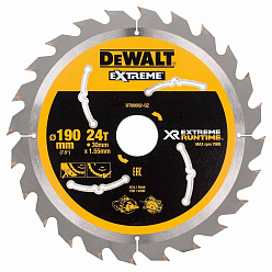 Диск пильный по дереву 190*30*1.55мм*24Т DeWALT Extreme Runtime/DT99562