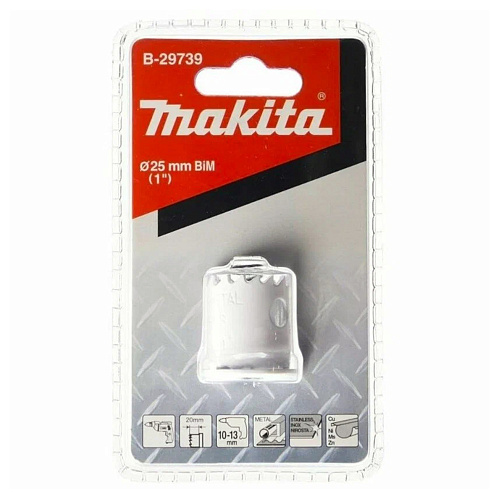 Коронка Bi-Metal HSS 25x20мм для листового металла MAKITA/B-29739: фото 2